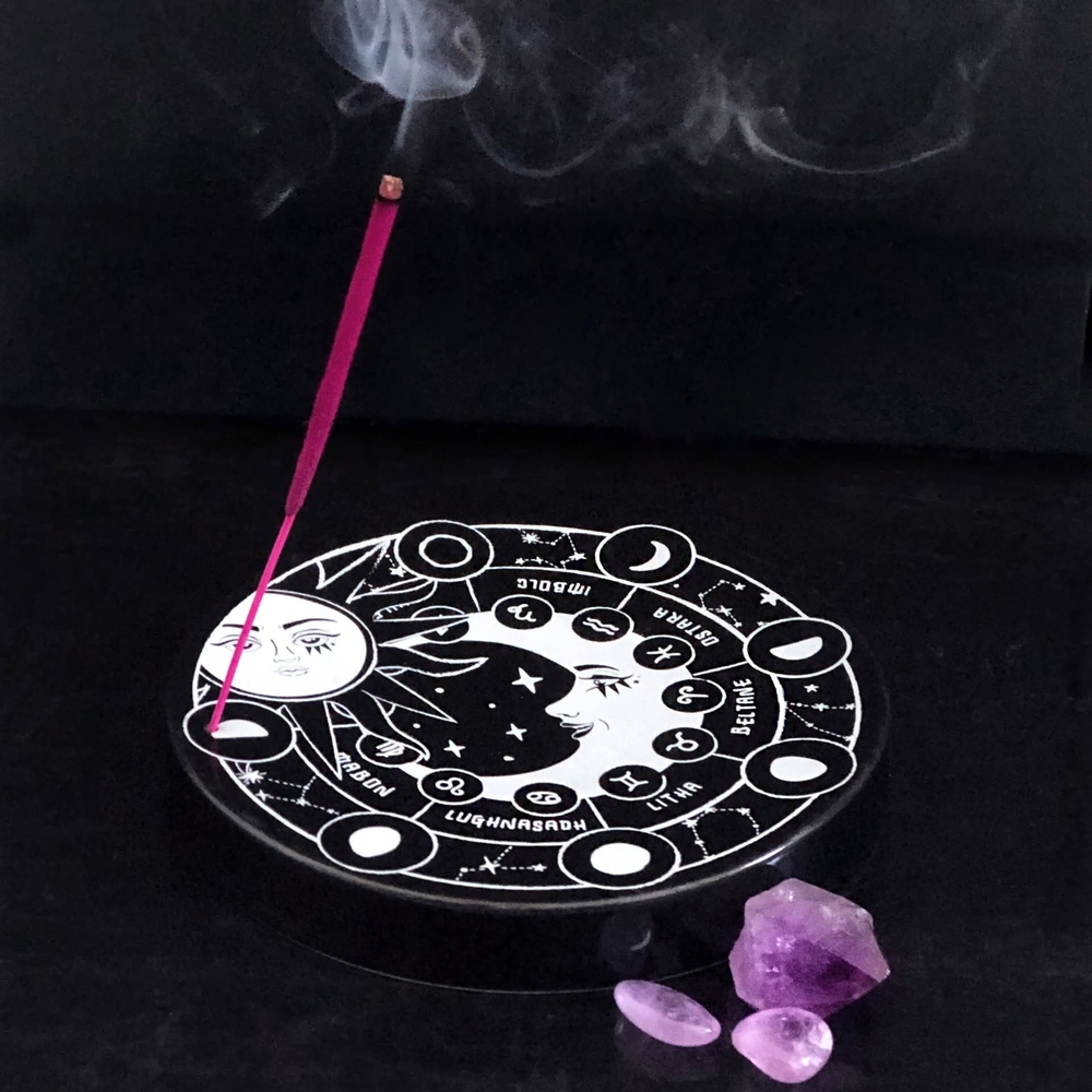 Killstar Black and White Zodiac Incense Holder